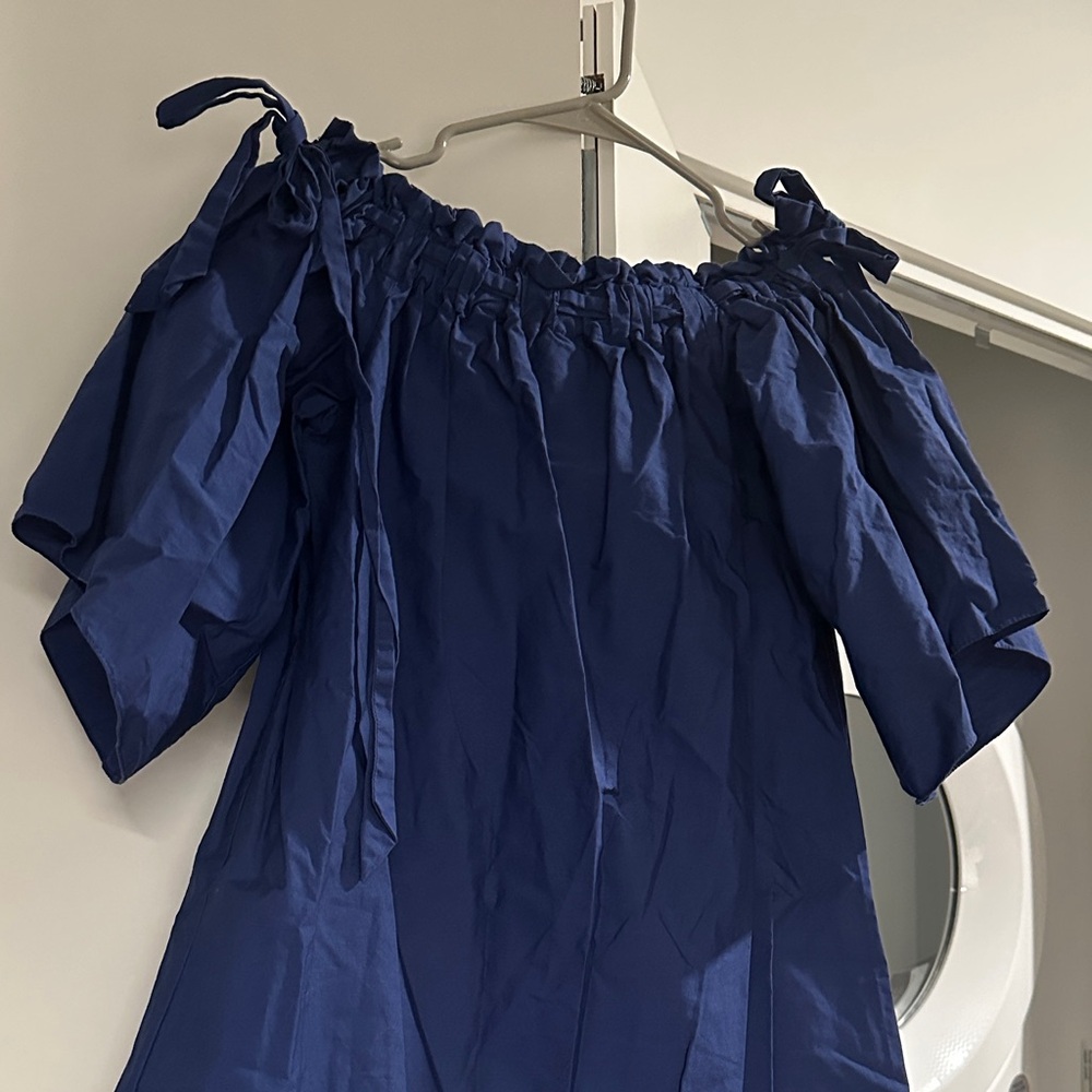 Women’s Navy Off-Shoulder Mini Dress